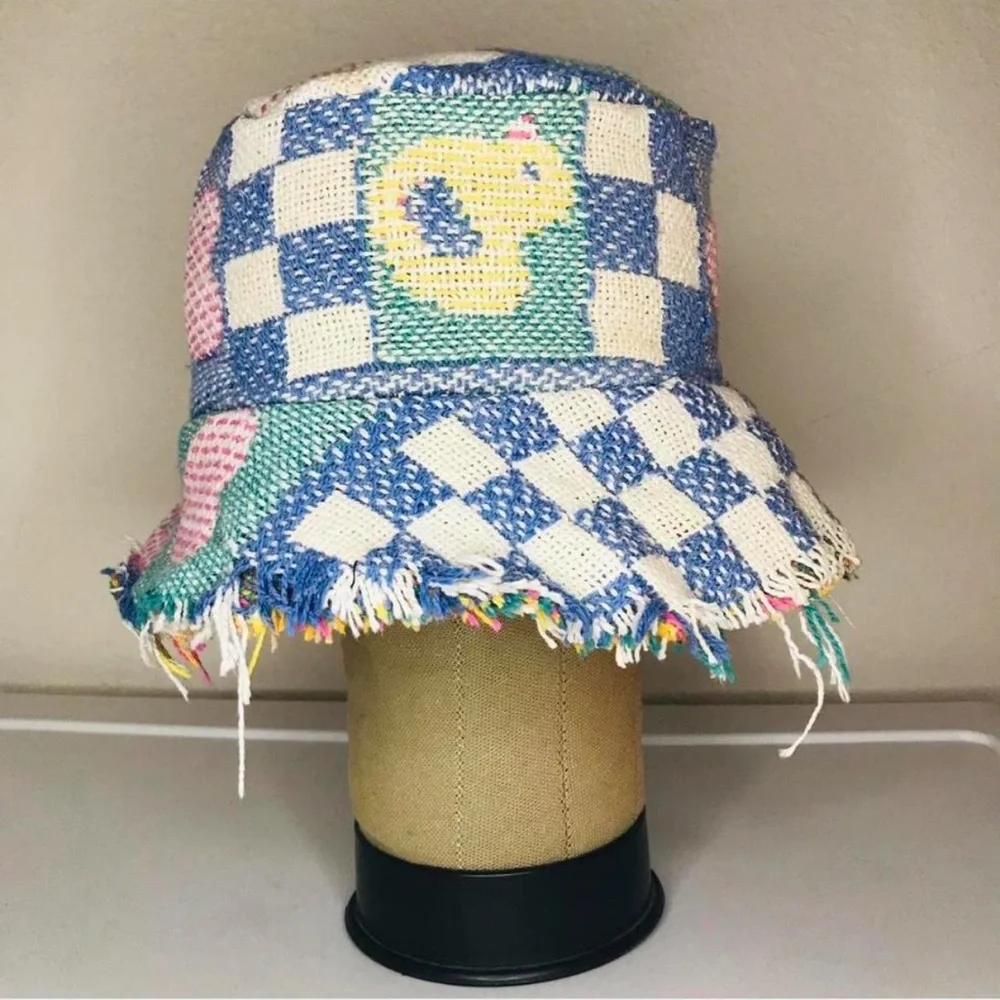 Colorful Patchwork Bucket Hat - Picture 7 of 7